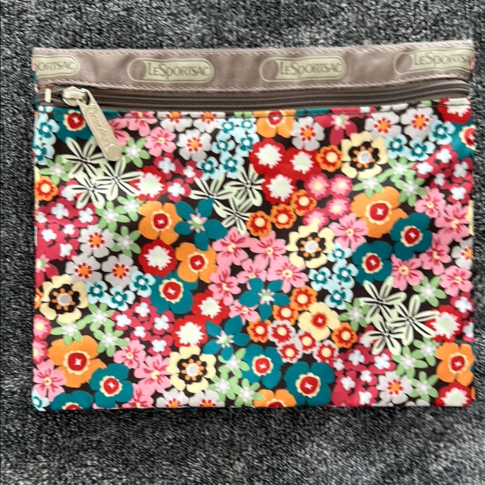 Lesportsac Colorful Cosmetic Bag with Floral Pattern
